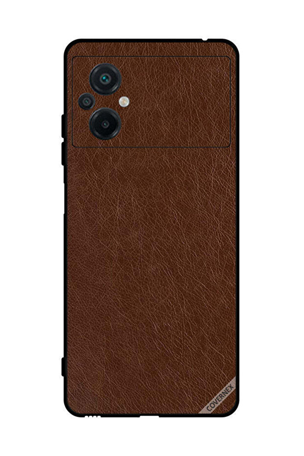 غطاء حماية لهاتف Xiaomi Poco M5 4G بنمط جلدي
