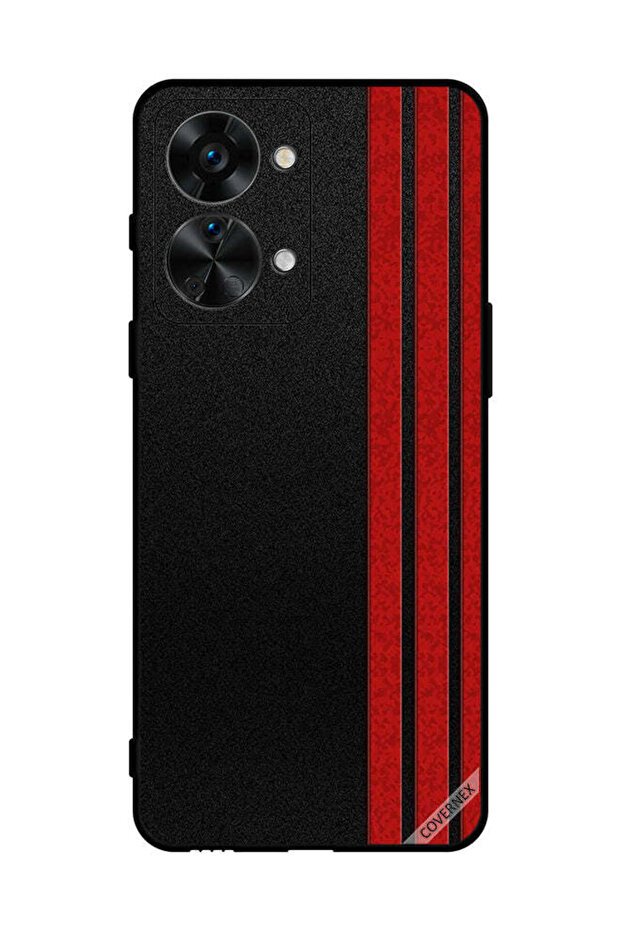 غطاء حماية لهاتف OnePlus NORD 2T بثلاثة شرائط عمودية على الجانب