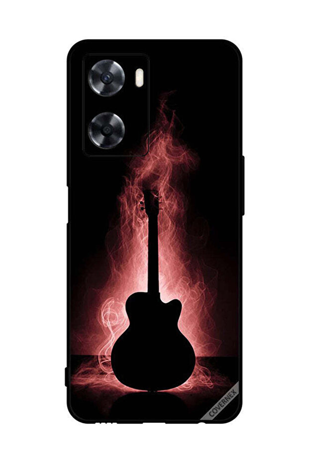 غطاء حماية لهاتف Oppo A57s بتصميم انعكاس الجيتار