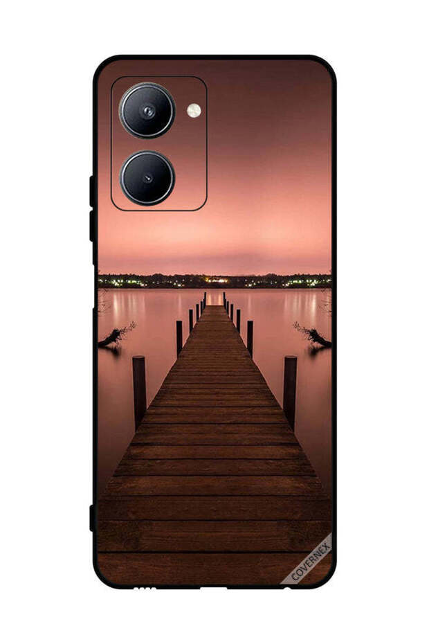 غطاء حماية لهاتف Realme C33 Pathway To Sea Evening
