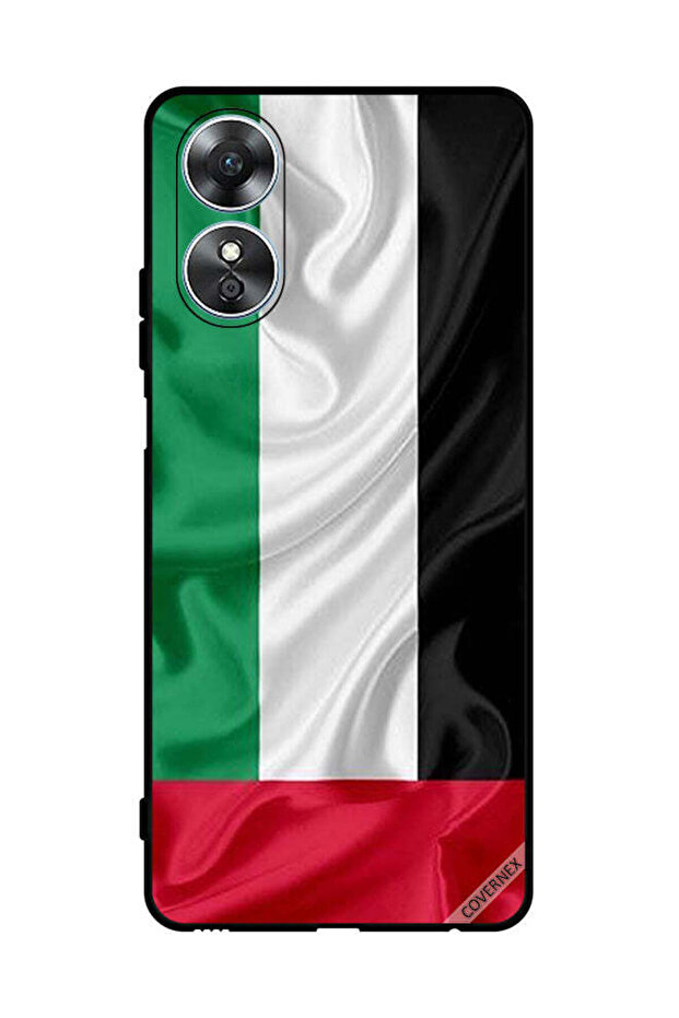 غطاء حماية لهاتف Oppo A17 بطبعة علم الإمارات العربية المتحدة