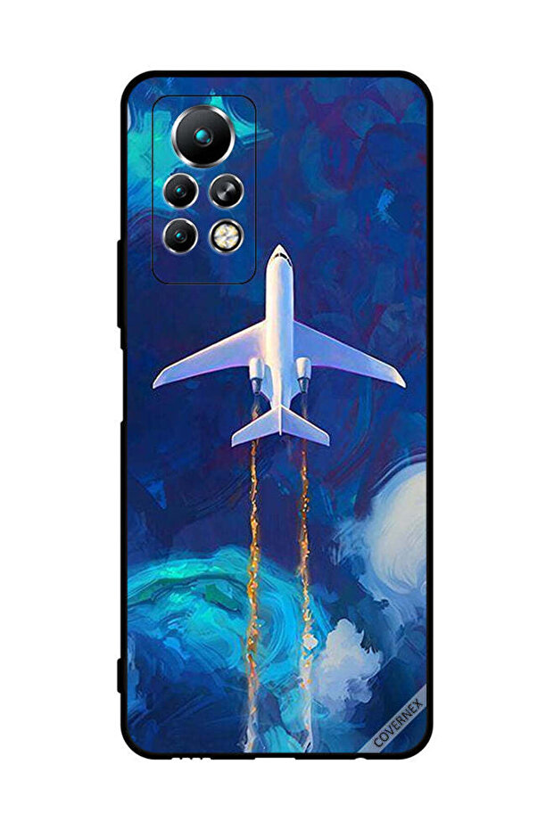 غطاء حماية لهاتف Infinix Note 11 Pro بتصميم طائرة تحلق