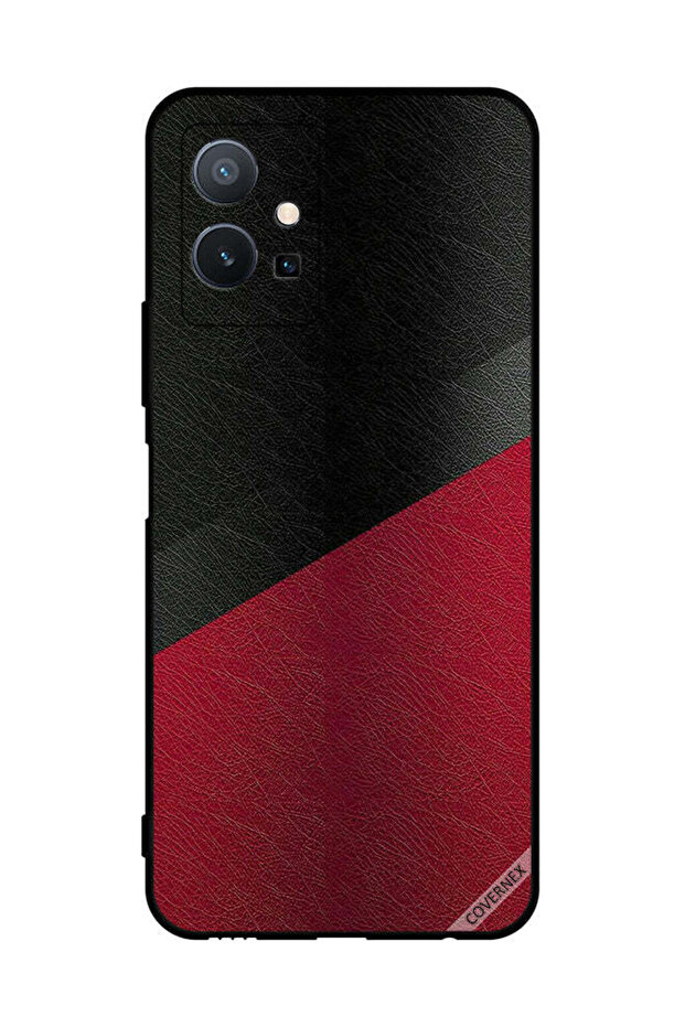 غطاء حماية لهاتف vivo T1 5G بنمط جلدي