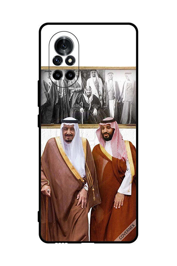 غطاء حماية لهاتف هواوي نوفا 8 الملك سلمان ومحمد بن سلمان يتحدثان أثناء المشي