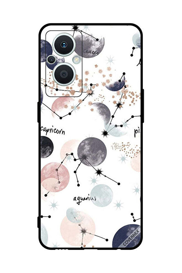 غطاء حماية لهاتف Oppo Reno 7 Lite - رسومات كواكب