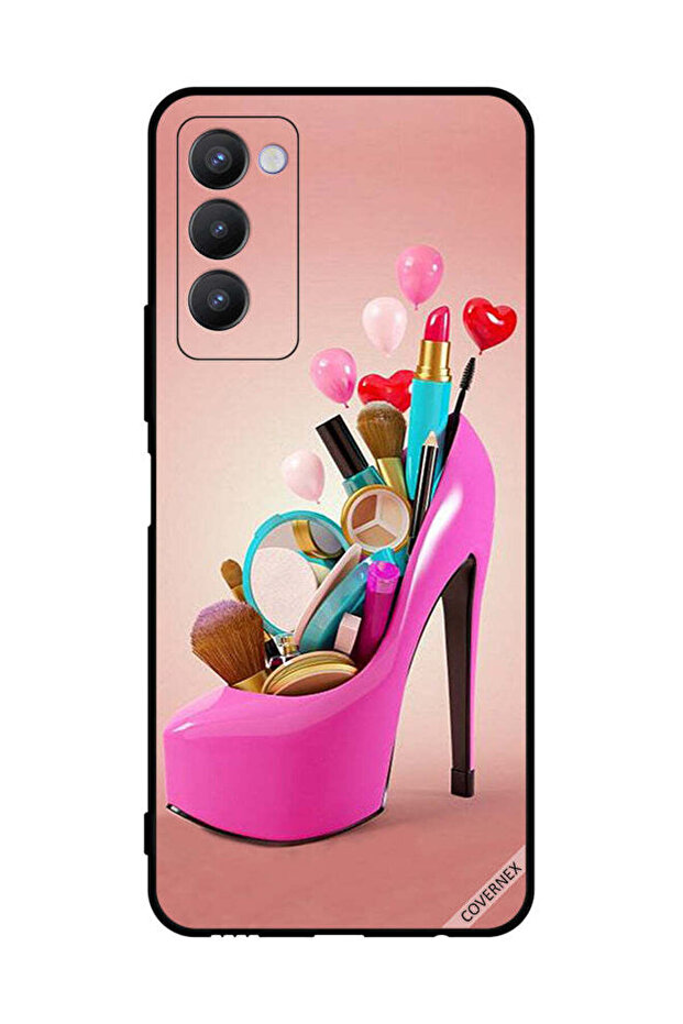 غطاء حماية لهاتف Tecno Camon 18 مع أدوات المكياج