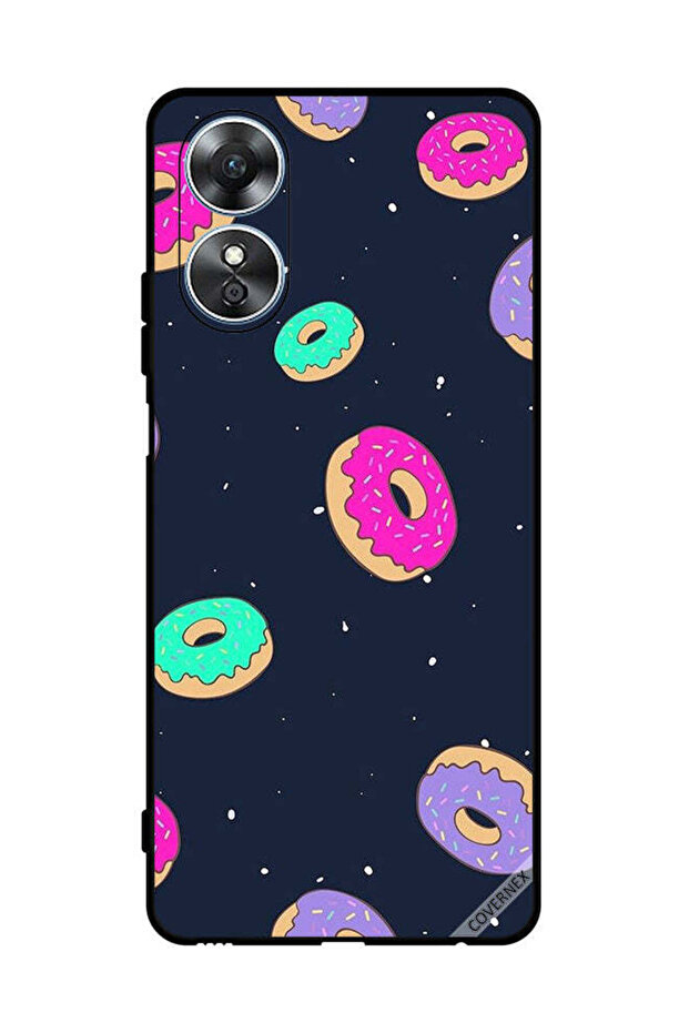 غطاء حماية لهاتف Oppo A17 Donuts