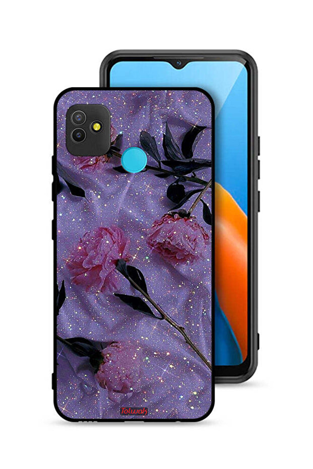 Tecno Pop 5 Protective Case Cover Glitter Roses