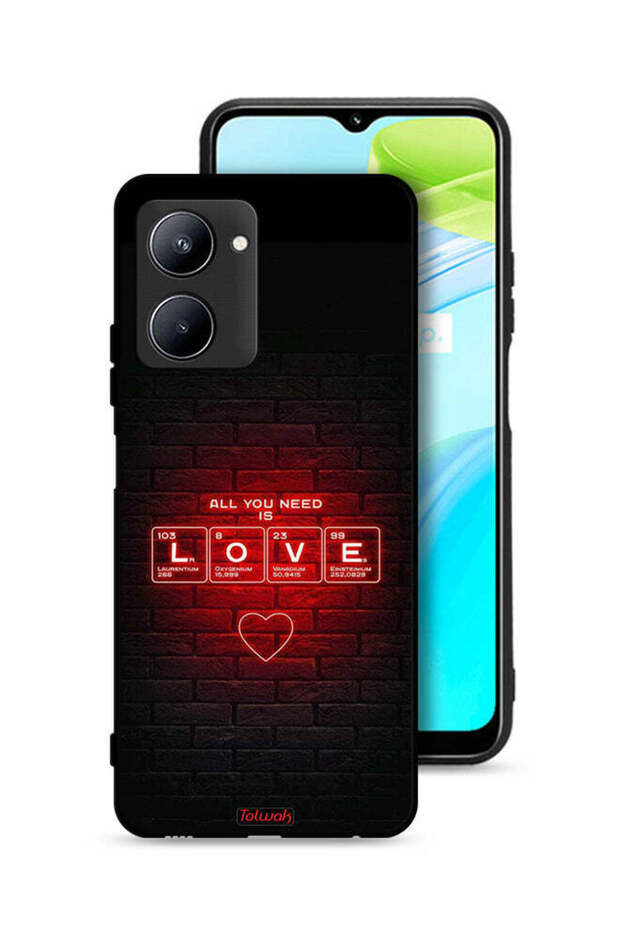Realme C33 Protective Case Cover All You Need Is Love
