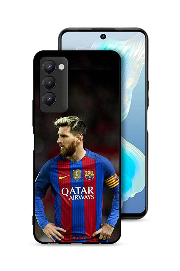 غطاء حماية لهاتف تكنو كامون 18P ميسي برشلونة