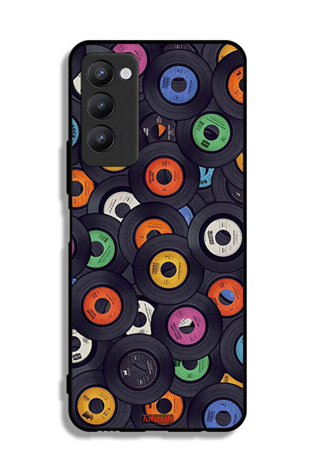 غطاء حماية لهاتف تكنو كامون 18 بنمط أقراص مضغوطة - 2