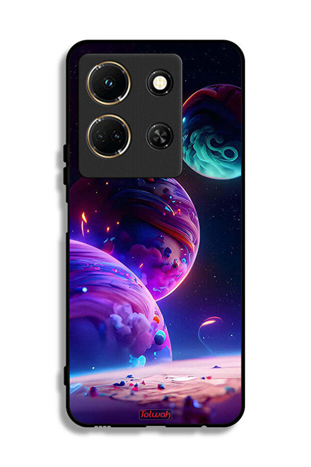 غطاء حماية لجهاز Infinix Note 30 بنمط كوكبي - 1