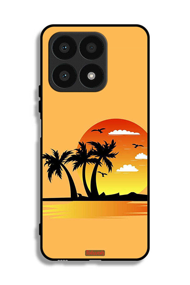 غطاء حماية لهاتف Honor X8a بتصميم تجريدي