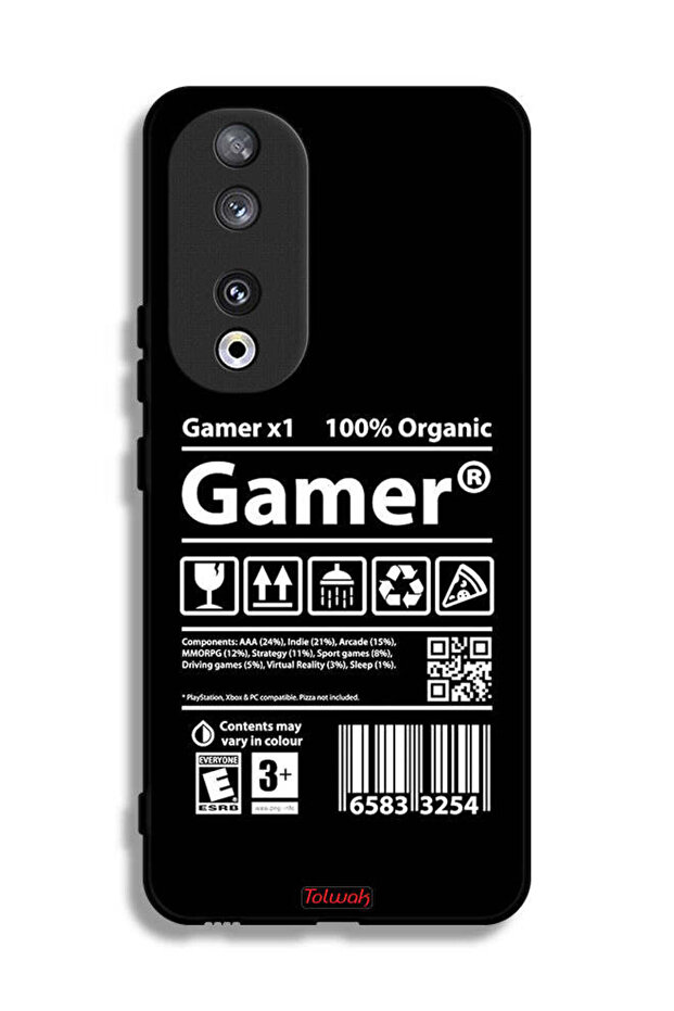 غطاء حماية لهاتف Honor 90، ملصق للاعبين