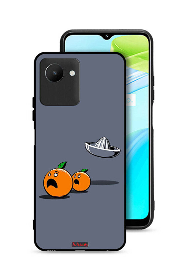 غطاء حماية Realme C30s بتصميم فني رقمي بسيط وفكاهي
