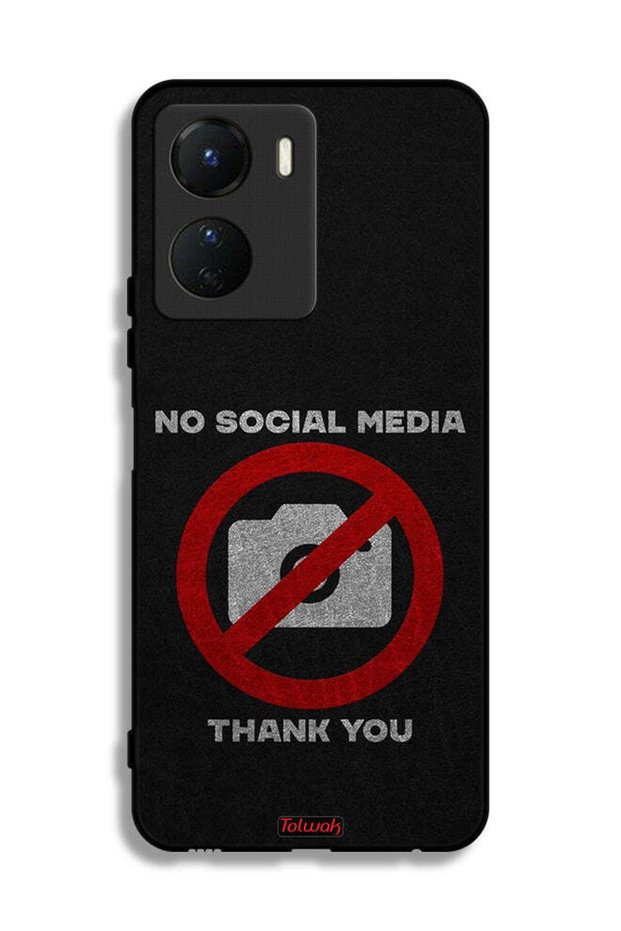 Vivo Y16 Protective Case Cover No Social Media Thank You