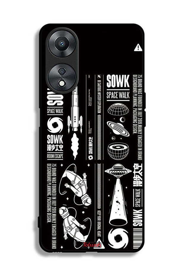 غطاء حماية لهاتف Oppo A58 5G ملصق Sowk Space Walk