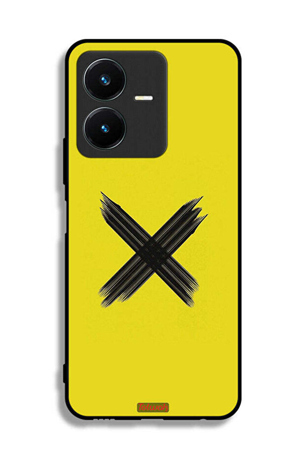غطاء حماية لهاتف Vivo Y22 بنمط X