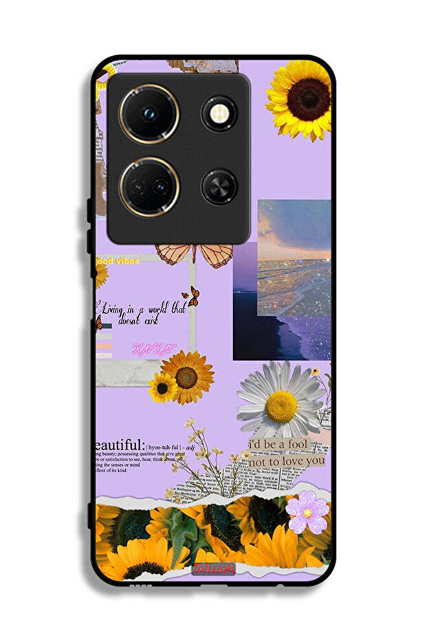 Infinix Note 30 Protective Case Cover Beautiful Sunflower Stickers