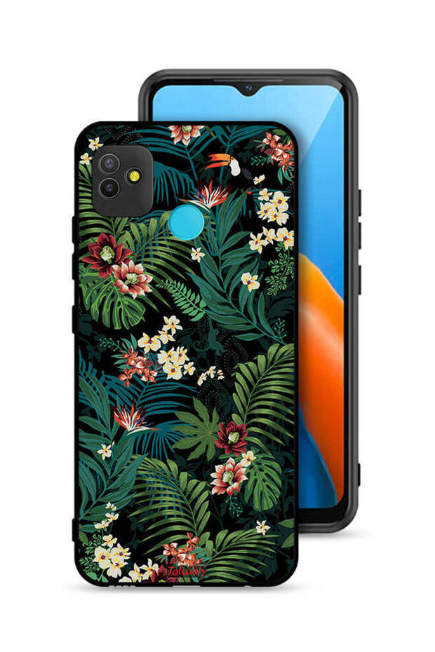 Tecno Pop 5 Protective Case Cover Tropical Leaves