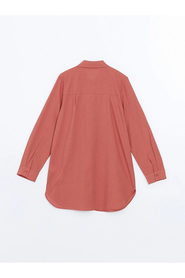 LCW Modest Kahverengi Regular Fit Kadın Gömlek Tunik - 6