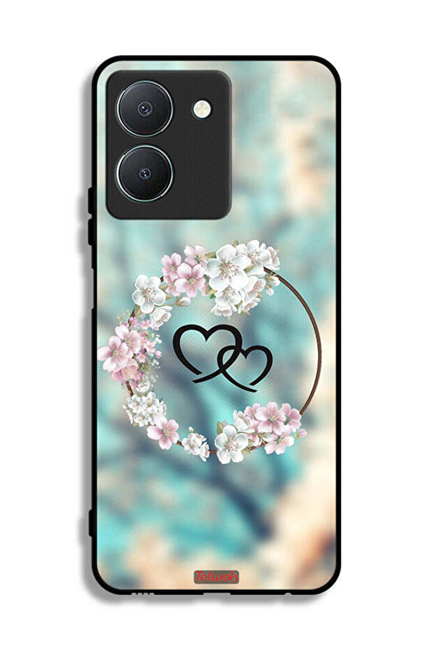 Vivo Y36 5G Protective Case Cover Hearts In Ring Art