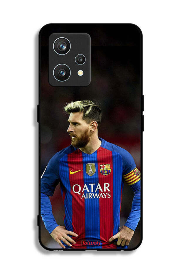 غطاء حماية لهاتف Realme 9 Pro Plus ميسي برشلونة