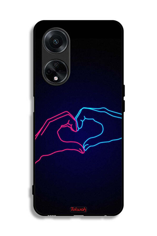 Oppo A1 5G Protective Case Cover Touching Hand Making Heart