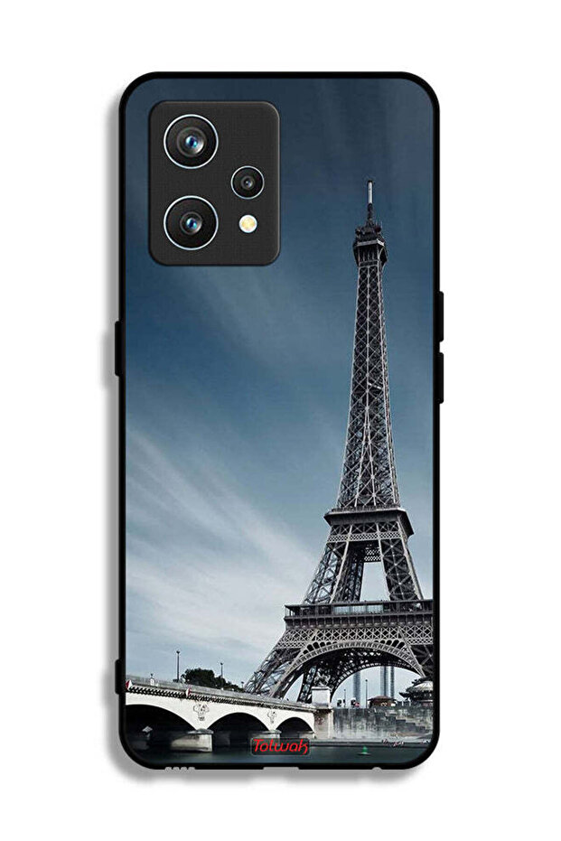 غطاء حماية لهاتف Realme 9 Pro Plus بتصميم برج إيفل