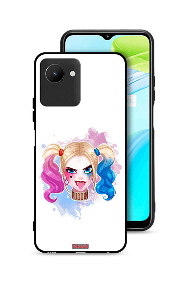 غطاء حماية لهاتف Realme C30s برسومات هارلي كوين