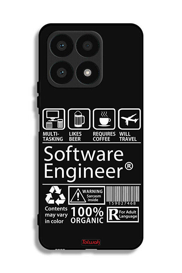 غطاء حماية لهاتف Honor X8a - ملصق مهندس برمجيات - 1