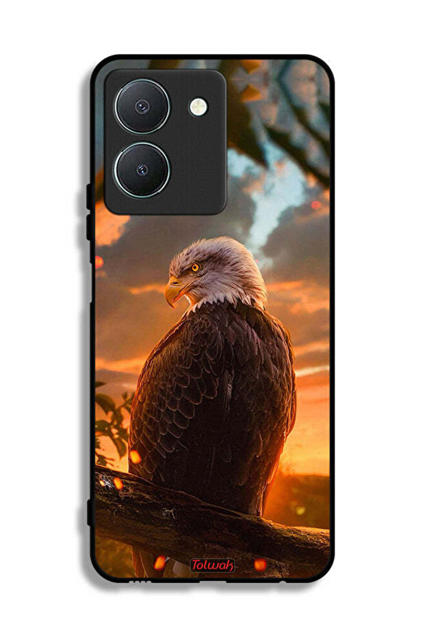 غطاء حماية لهاتف Vivo Y36 5G بتصميم النسر