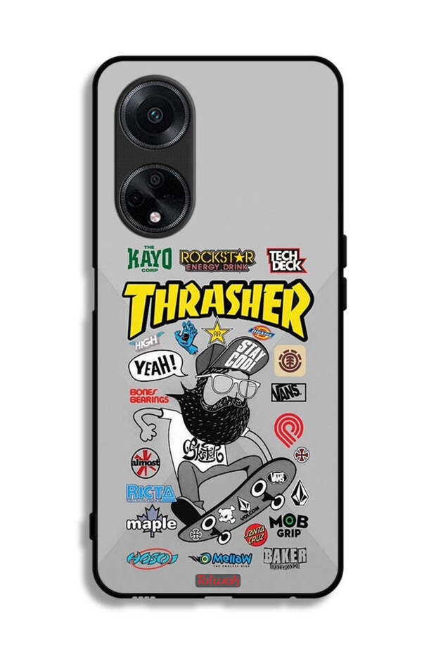 غطاء حماية لهاتف Oppo A1 5G بتصميم Thrasher Sticker
