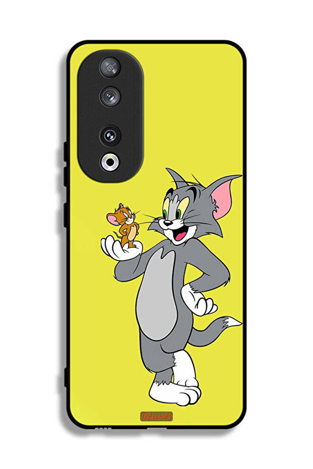 غطاء حماية لهاتف Honor 90 بتصميم توم وجيري