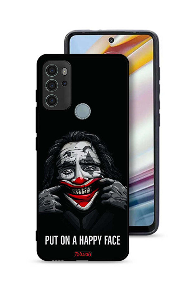 Motorola Moto G60S Protective Case Cover Put On Happy Face