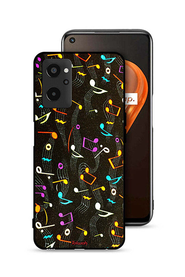 Realme 9i 4G Protective Case Cover Music Fabric Pattern