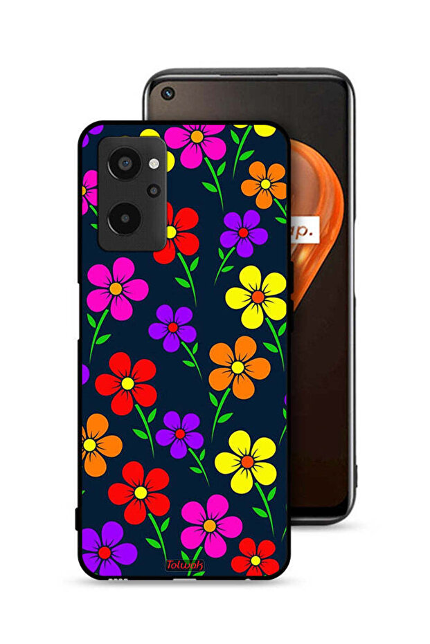 Realme 9i 4G Protective Case Cover Colorful Flowers