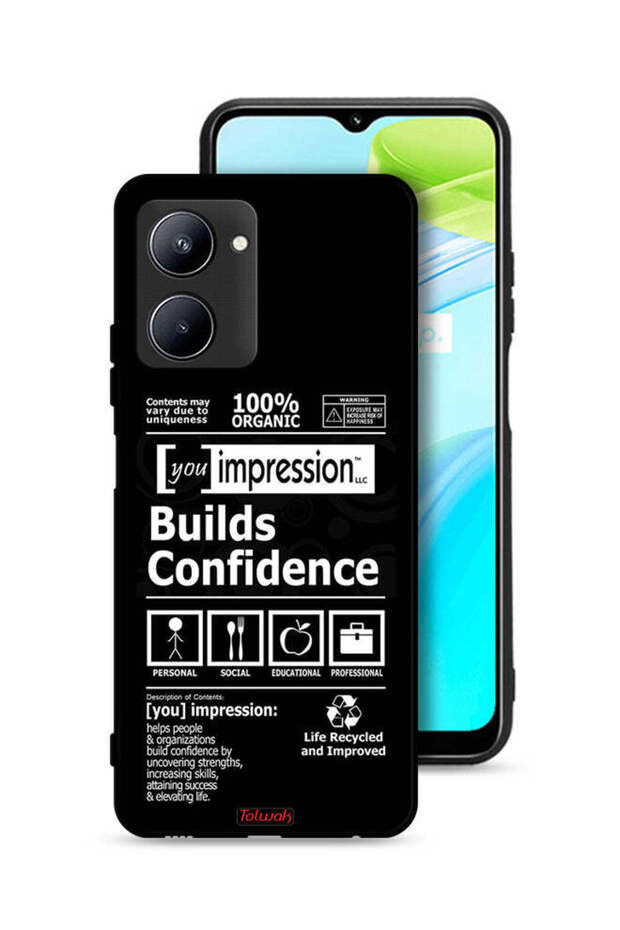 Realme C33 Protective Case Cover Builds Confidence Sticker