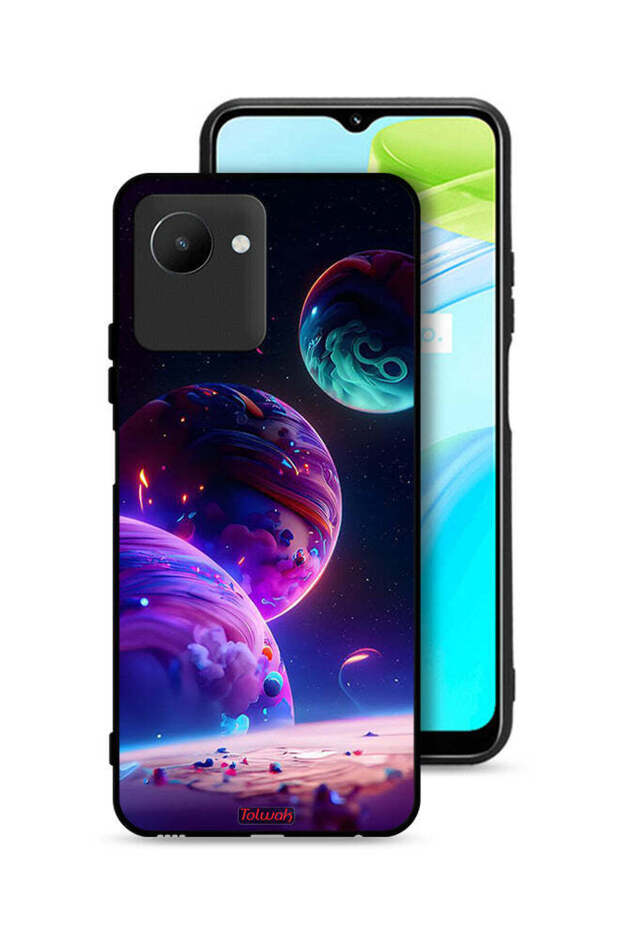 غطاء حماية لهاتف Realme C30s بنمط كوكبي