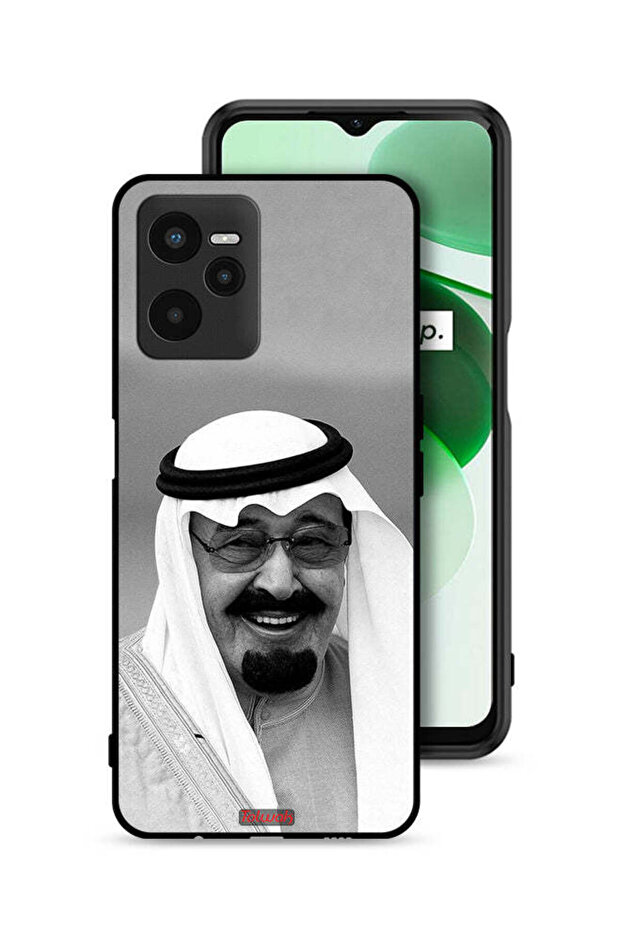 غطاء حماية لهاتف Realme C35 صورة الملك عبدالله مبتسماً