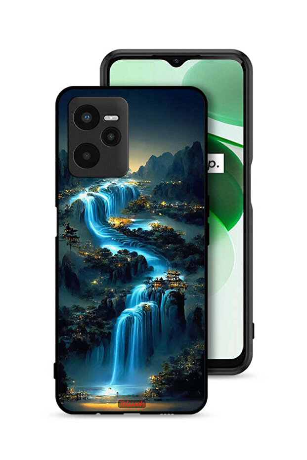 Realme C35 Protective Case Cover Waterfall Art