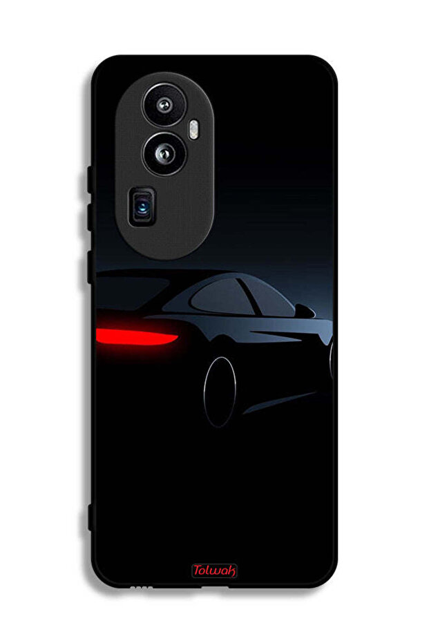 غطاء حماية لهاتف Oppo Reno10 Pro Plus - لون السيارة الداكنة