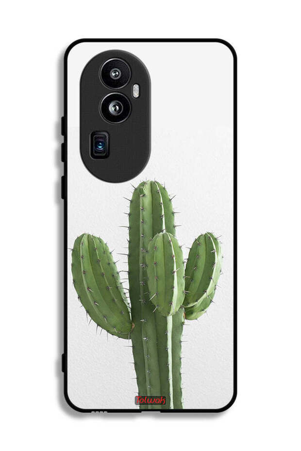 غطاء حماية لهاتف Oppo Reno10 Pro Plus بنقشة نبات الصبار