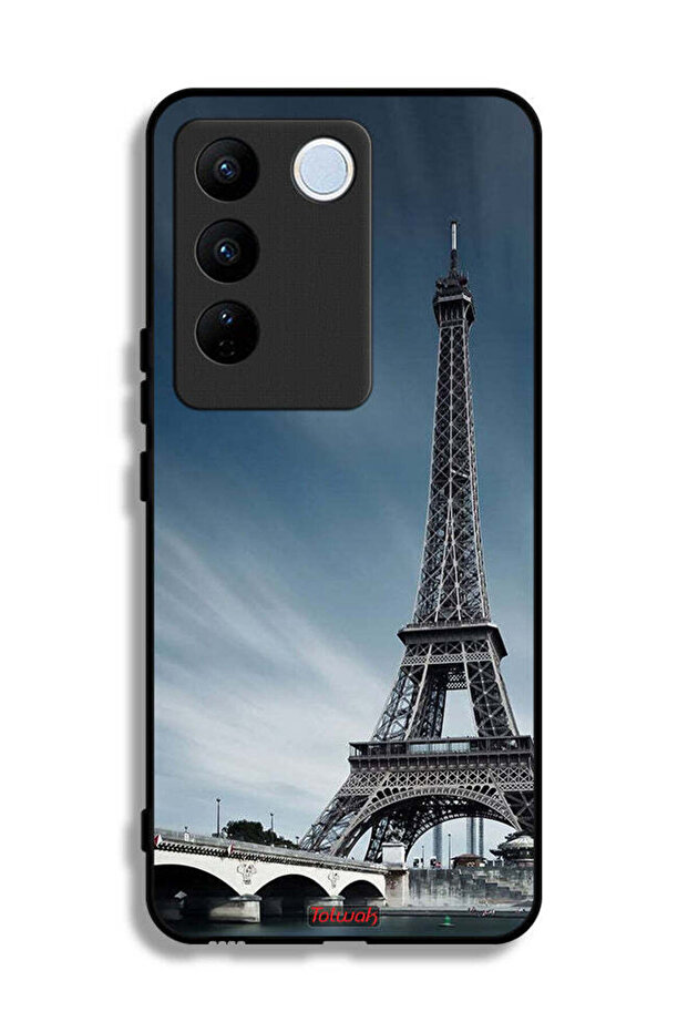 غطاء حماية لهاتف Vivo S16 بتصميم برج إيفل