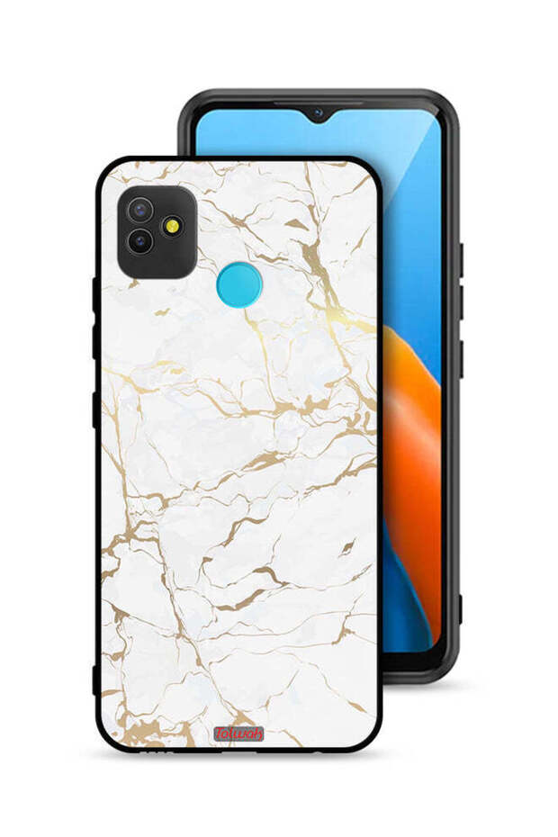 غطاء حماية لهاتف تكنو بوب 5 بنمط رخامي - 1