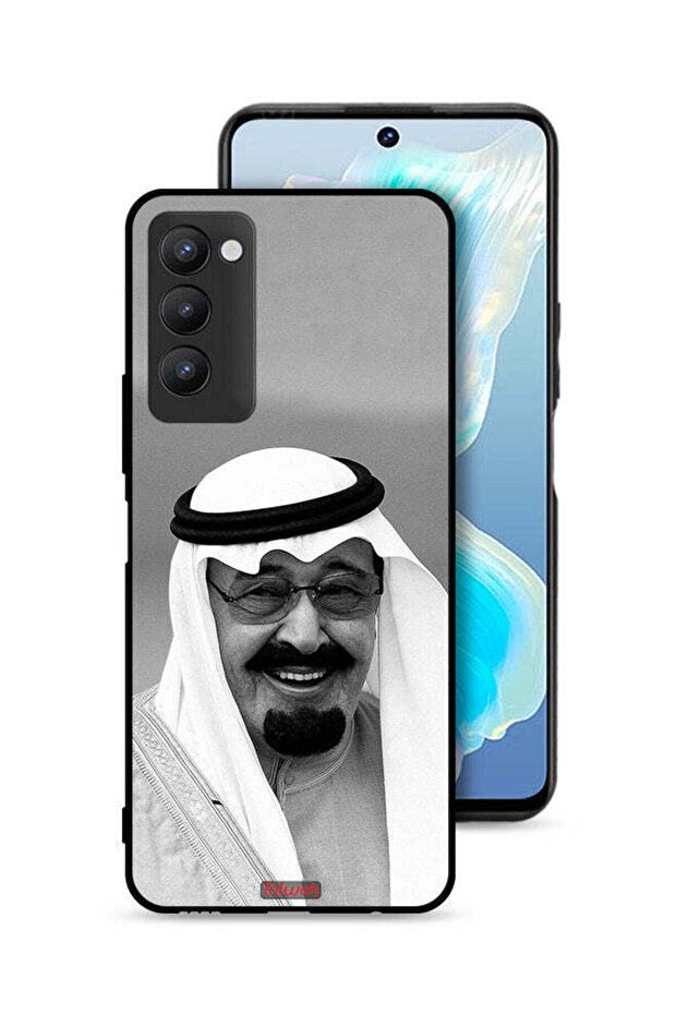 غطاء حماية لهاتف تكنو كامون 18P صورة الملك عبدالله مبتسماً