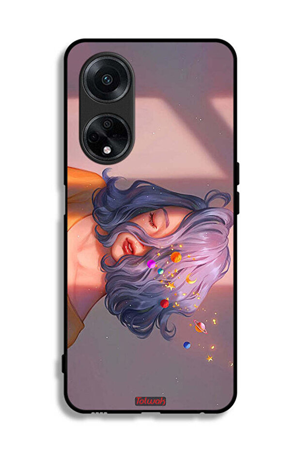 Oppo A1 5G Protective Case Cover Girl And Space Art