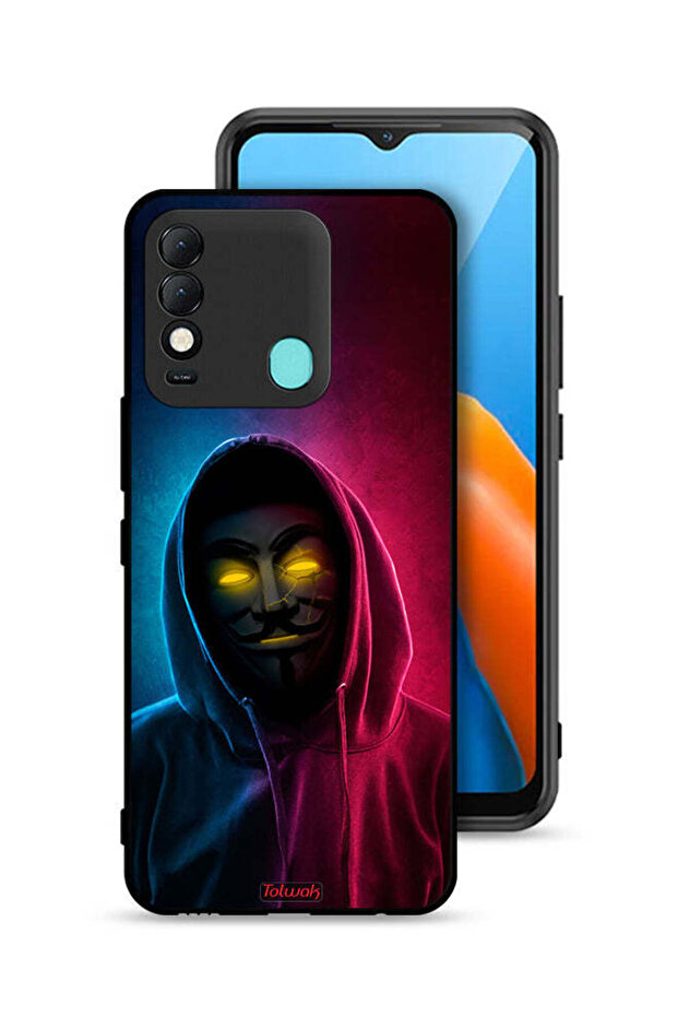 غطاء حماية لهاتف Tecno Spark 8 مع خلفية عالية الدقة