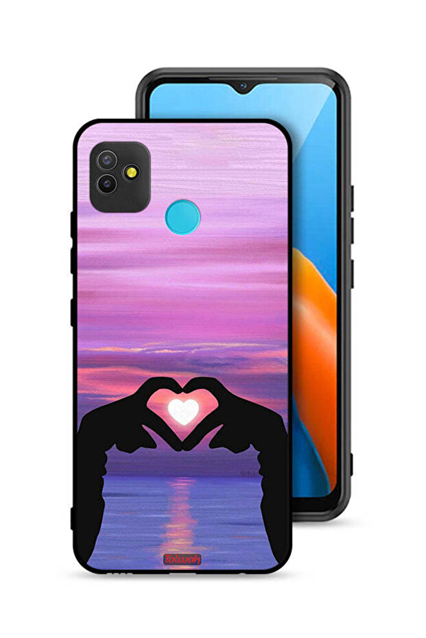 Tecno Pop 5 Protective Case Cover Heart Moon