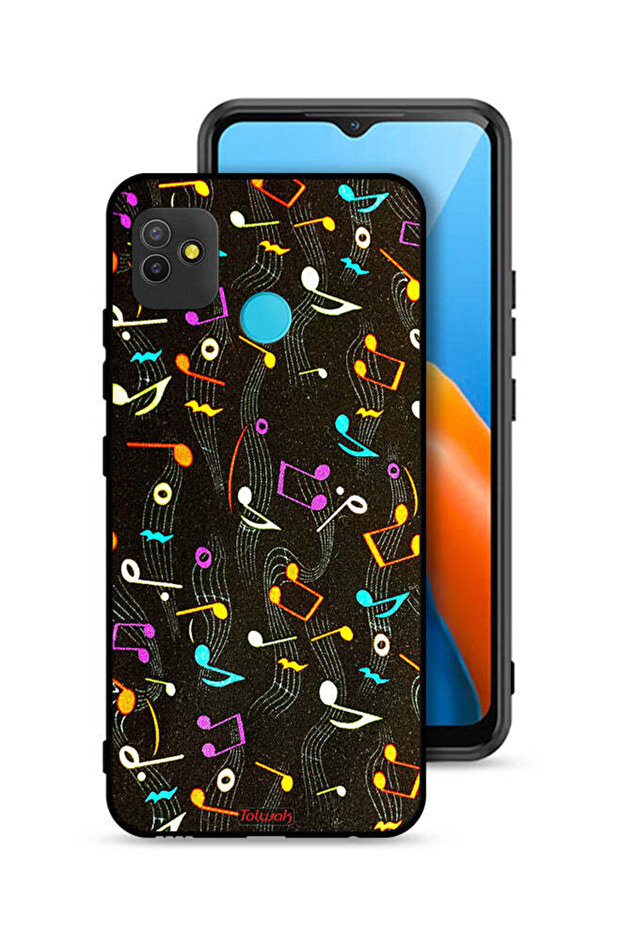 Tecno Pop 5 Protective Case Cover Music Fabric Pattern
